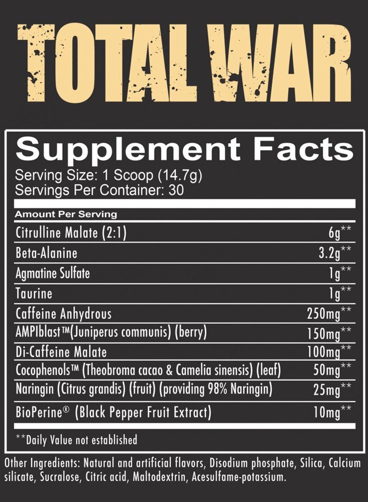 REDCON1 Total War Pre Workout Grape 30 Servings 441g - Image 2