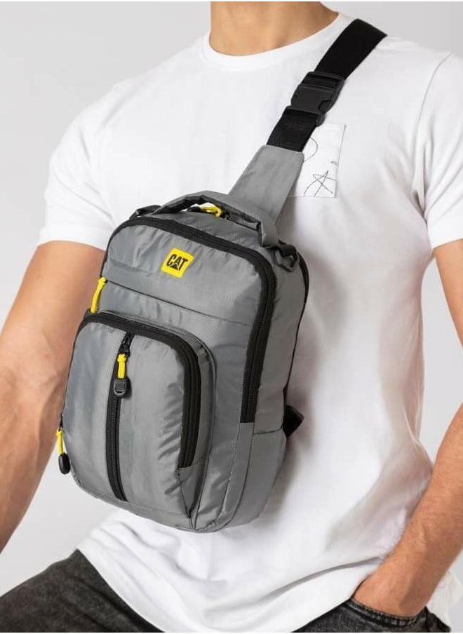 Generic - Crossbody bag waterproof material grey color - Image 1