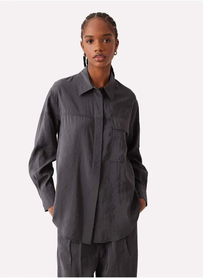 PARFOIS Long-Sleeve Shirt With Buttons