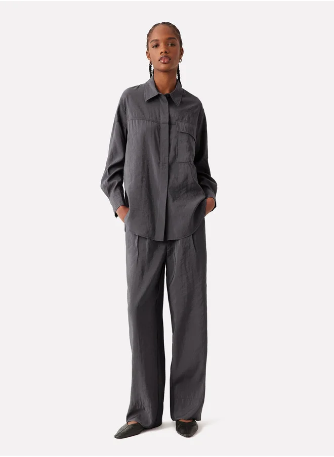 PARFOIS Long-Sleeve Shirt With Buttons