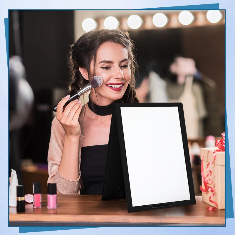 GlikCeil Foldable Portable Full Length Mirror for Dancer, Camping, Travel Black 33.5" x 13.4" Portable Hanging Folding Mirror with Handle for Dance Competition Travel Full Body Backstage Mirrors - Image 4
