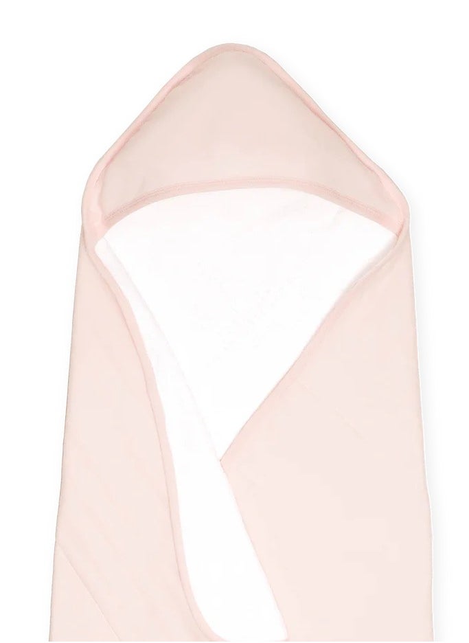 little unicorn Cotton Hooded Infant Towel Light Pink  - Image 2