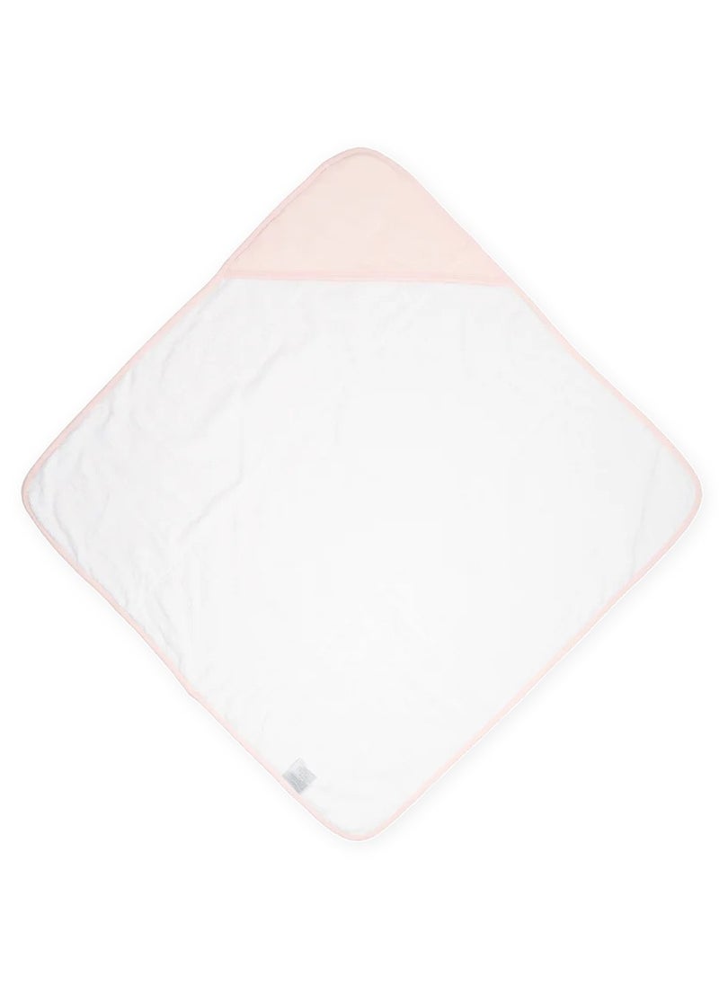 little unicorn Cotton Hooded Infant Towel Light Pink  - Image 3