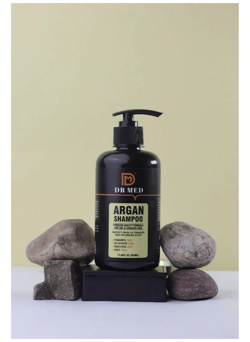 DR MED Argan Infused Hair Care Set: Nourishing Shampoo & Conditioner Duo - (pack of 2) 350ML