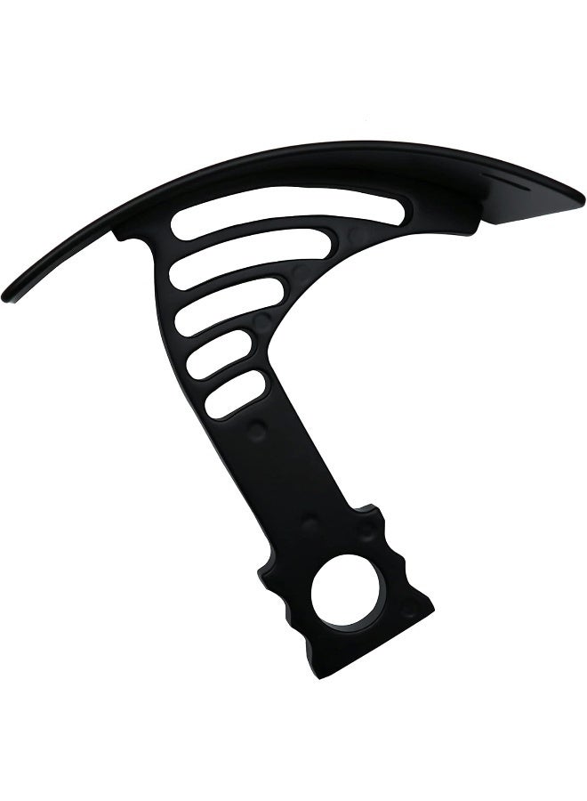 حامل لوحة ترخيص منحني أسود للدراجات النارية - Image 2