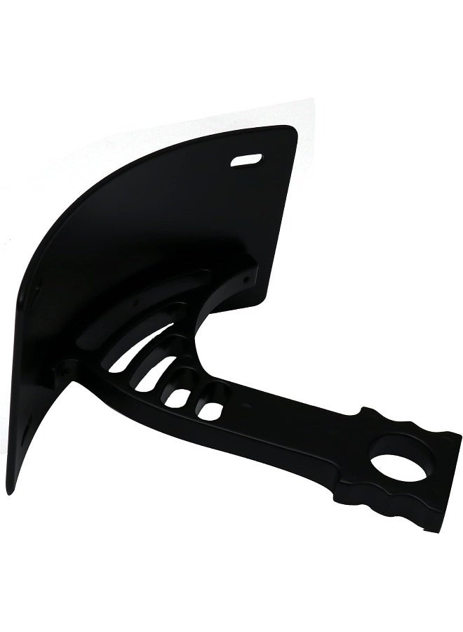 حامل لوحة ترخيص منحني أسود للدراجات النارية - Image 3