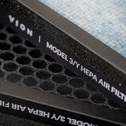 VION Model 3/Y HEPA N98 Grade Activated Carbon Air Filters - 2 packs with the Model 3 and Model Y removal tools - Image 2