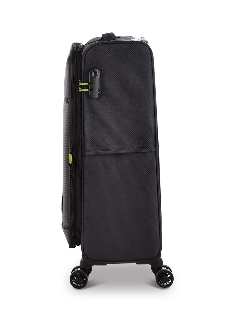 Track Luggage set Soft Fabric Trolley Travel Bag 4 double wheels, LG001/3P - Image 5