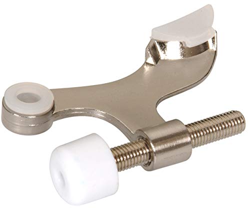 Hardware Essentials 852355 Hinge Pin Door Stops Solid and Hollow Doors Satin Nickel - Image 3
