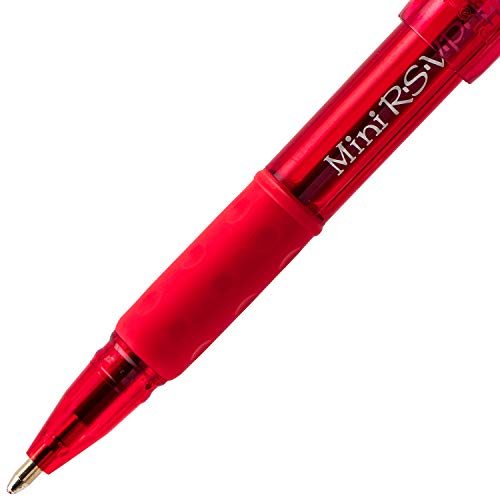 Pentel RSVP Mini Ballpoint Pen, (1.0mm) Medium Line, Red Ink, 12 pack (BK91MNB-B) - Image 5