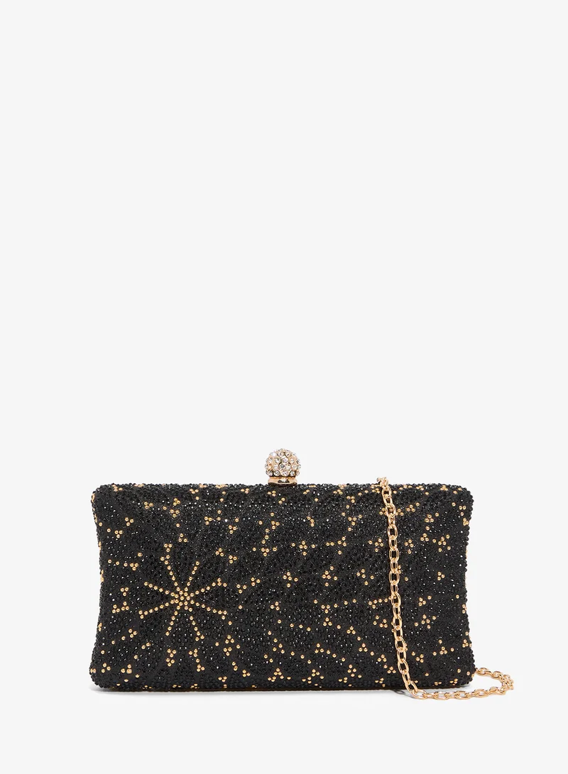 Gold Accent Printed Detailed Bag