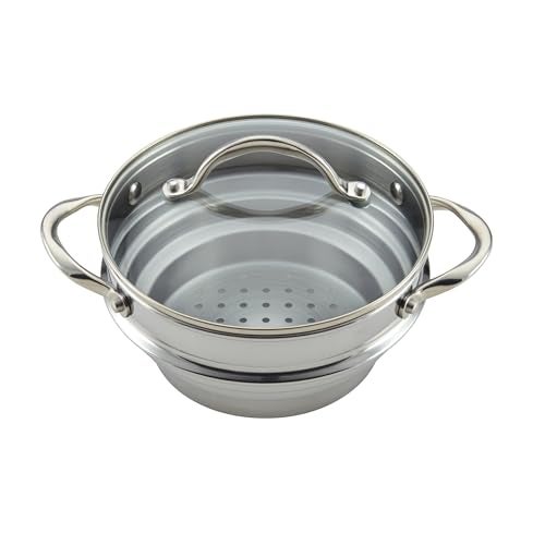 Anolon Classic Stainless Steel Universal Covered Steamer Insert - Image 4