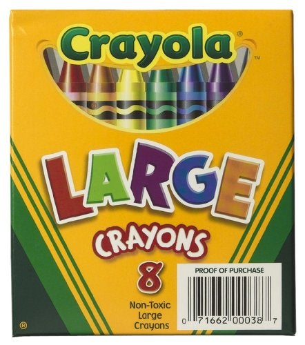 Crayola 8ct Large Crayons Lift Lid Box - Image 1