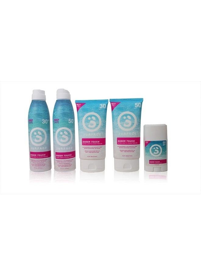 surface sun systems Surface Sheer Touch Body Sunscreen Stick - Reef Friendly, Ultra-Light & Clean Feeling, Broad Spectrum UVA/UVB Protection, Cruelty & Paraben Free, Maximum Water Resistant(80 min) - SPF 50 1.5oz  - Image 4