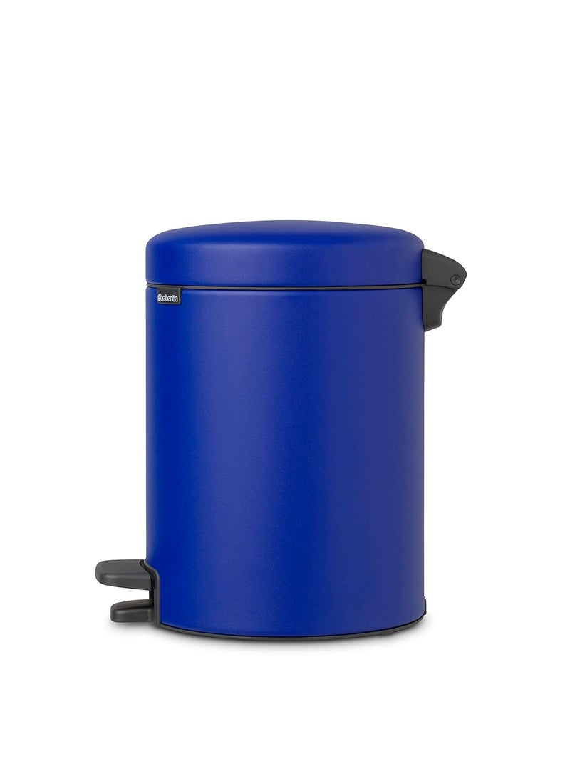 brabantia Brabantia Pedal Bins NewIcon Pedal Bin 5 litre Plastic Bucket Mineral Powerful Blue  - Image 4