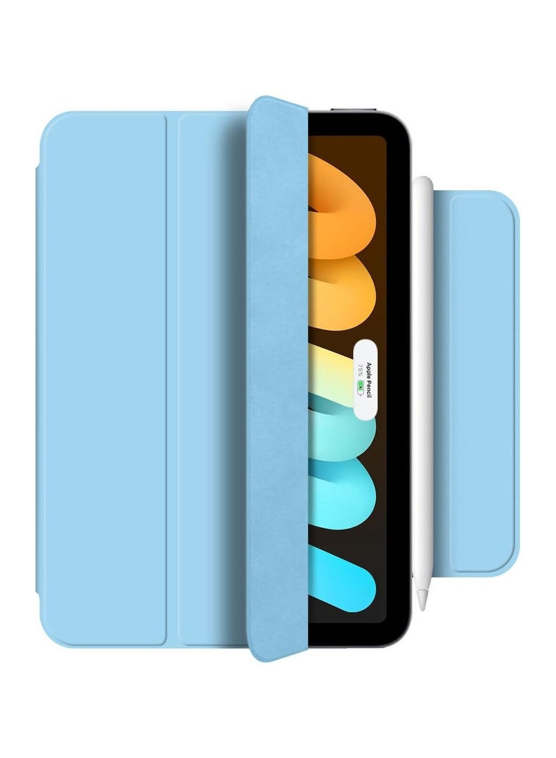 general Case Compatible iPad Mini 7 8.3 inch 2024 Magnetic Attachment Lightweight PU Leather Shockproof Case with Auto Wake Sleep Function - Image 3