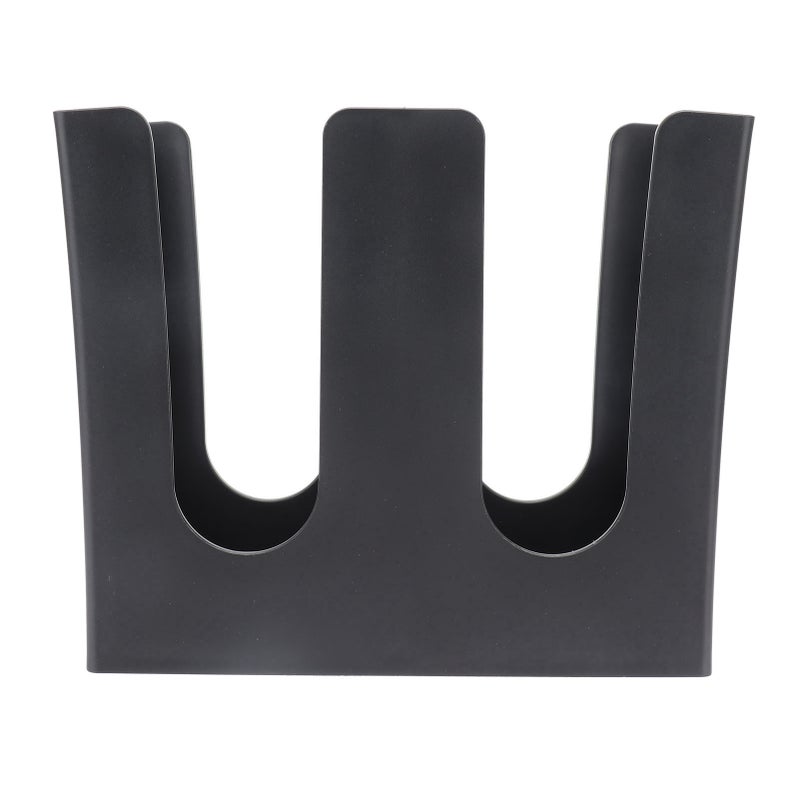 Cup and Lid Holder Plastic Straight 2 Compartments Black Paper Cup Holder Organizer for Disposable Cup Tea Shop - Image 4