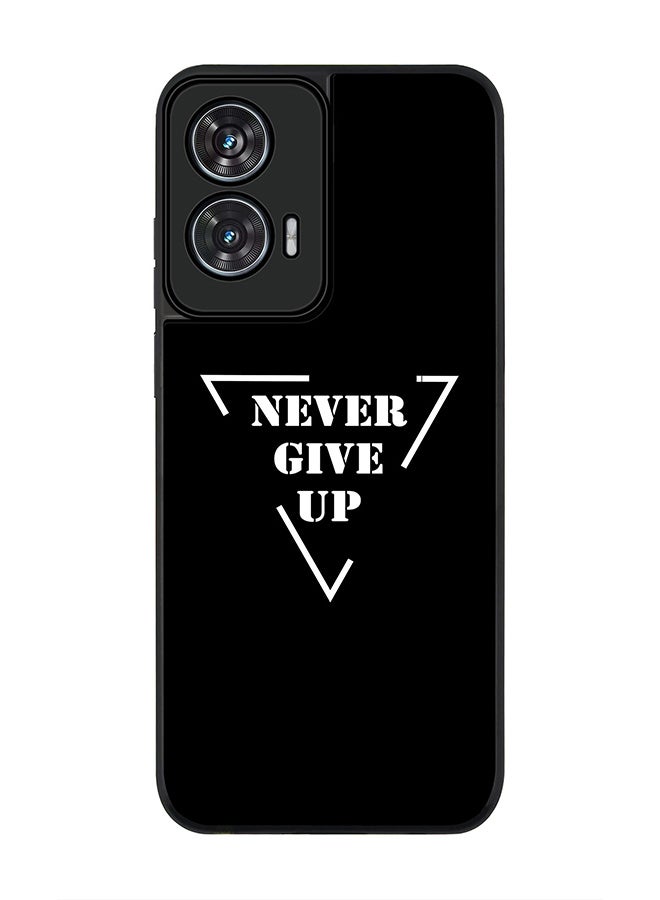 Stylizedd غطاء لموتورولا إيدج 50 فيوجن 5G، حماية كاميرا نحيفة، غطاء هاتف مضاد للصدمات - لا تستسلم أبداً - Image 1