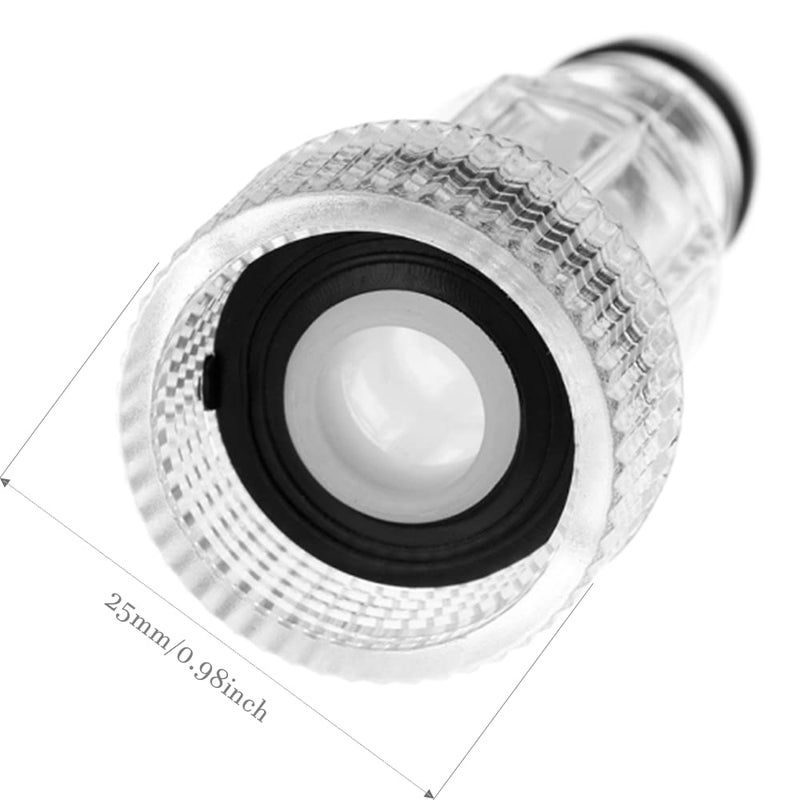 jaexest Pressure Washer Gun Adapter Plastic Machine Water Filter Pressure Washer Hose Tap Connector Washer Inlet Filter 3/4 Inch Connector (Set 1) - Image 2
