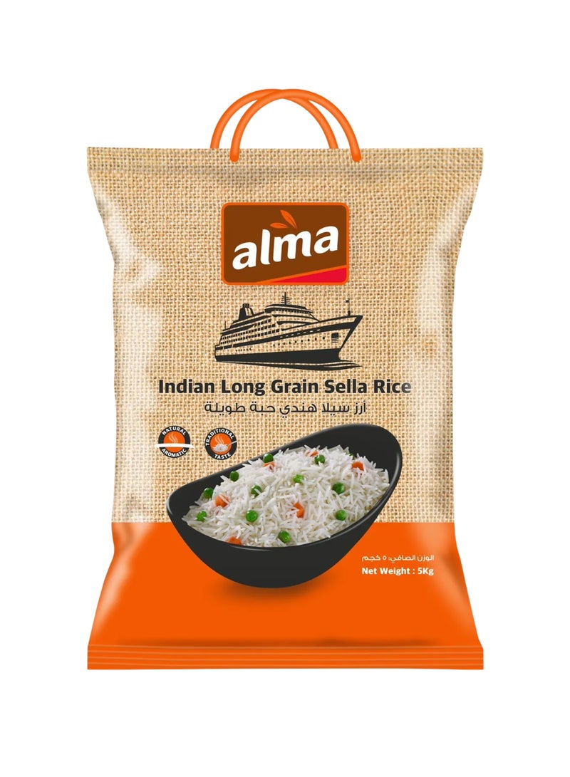 ALMA Indian Long Grain Sella Rice 5kg - Image 1