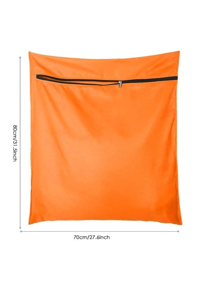 Pet Laundry Bag, Filters Pet Hair Petwear Wash Bag for Washing Machine with YKK Zip for Pet Bedding Blankets Towels (Jumbo, Orange)  - Image 4