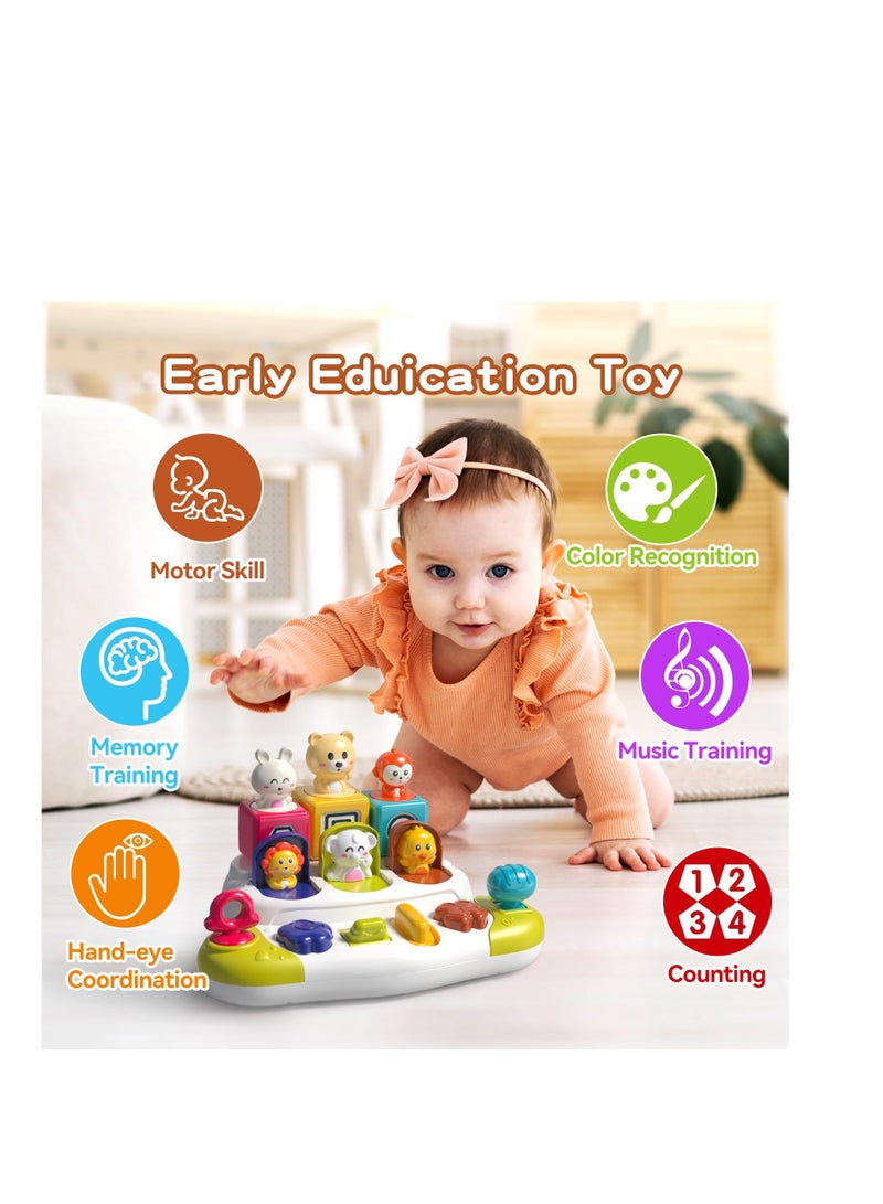 Excefore Interactive Pop-Up Toy, Learning Toy for Sorting Colors and Animals, Montessori Toy Cause and Effect Toy, Kids Gift Toy Age 1-2,  Early Learning for 9-12-18 Months Kids - Image 5