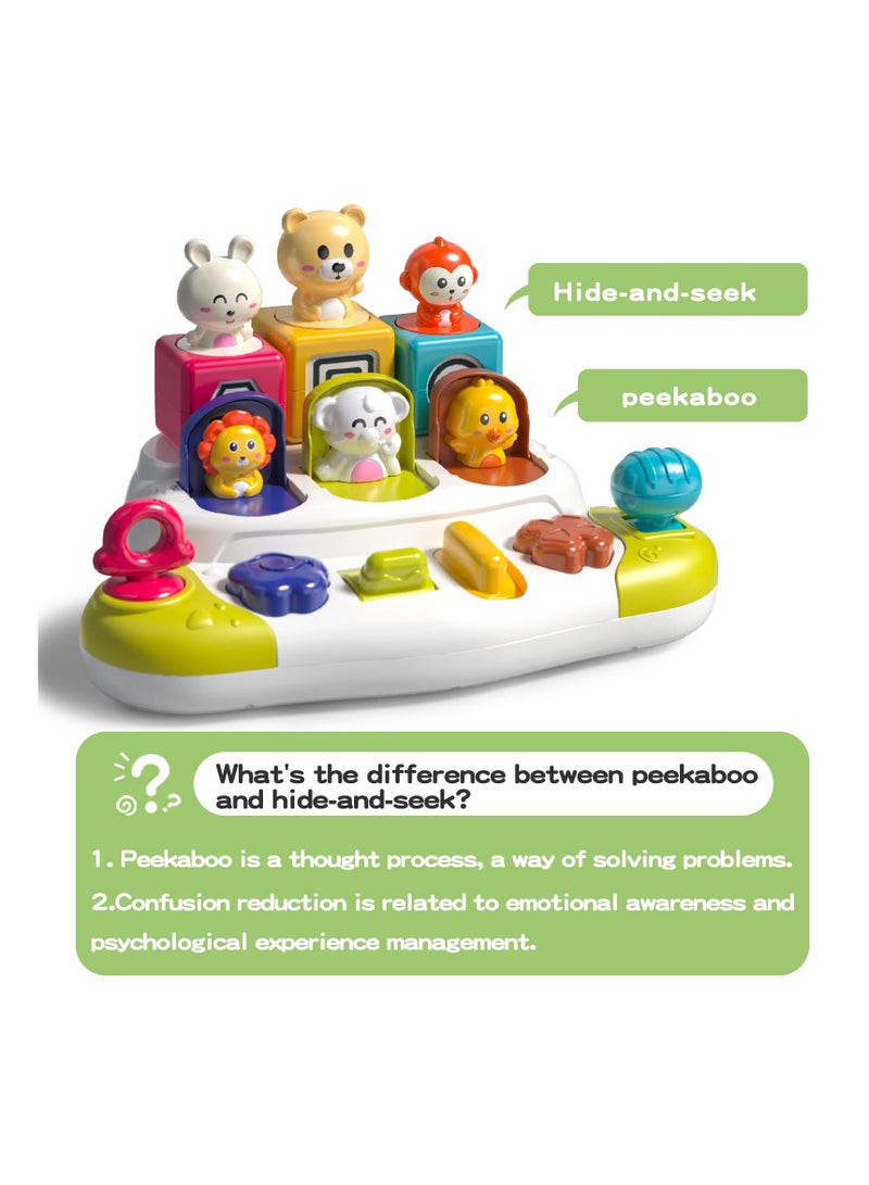 Excefore Interactive Pop-Up Toy, Learning Toy for Sorting Colors and Animals, Montessori Toy Cause and Effect Toy, Kids Gift Toy Age 1-2,  Early Learning for 9-12-18 Months Kids - Image 3