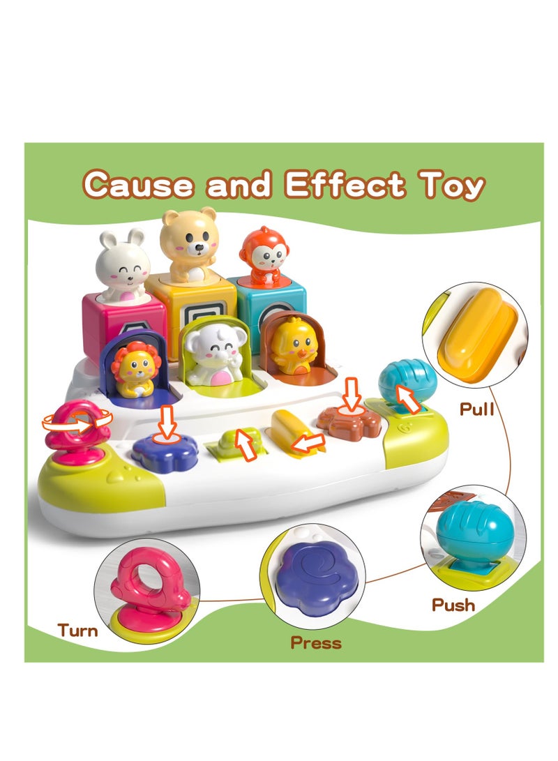 Excefore Interactive Pop-Up Toy, Learning Toy for Sorting Colors and Animals, Montessori Toy Cause and Effect Toy, Kids Gift Toy Age 1-2,  Early Learning for 9-12-18 Months Kids - Image 2