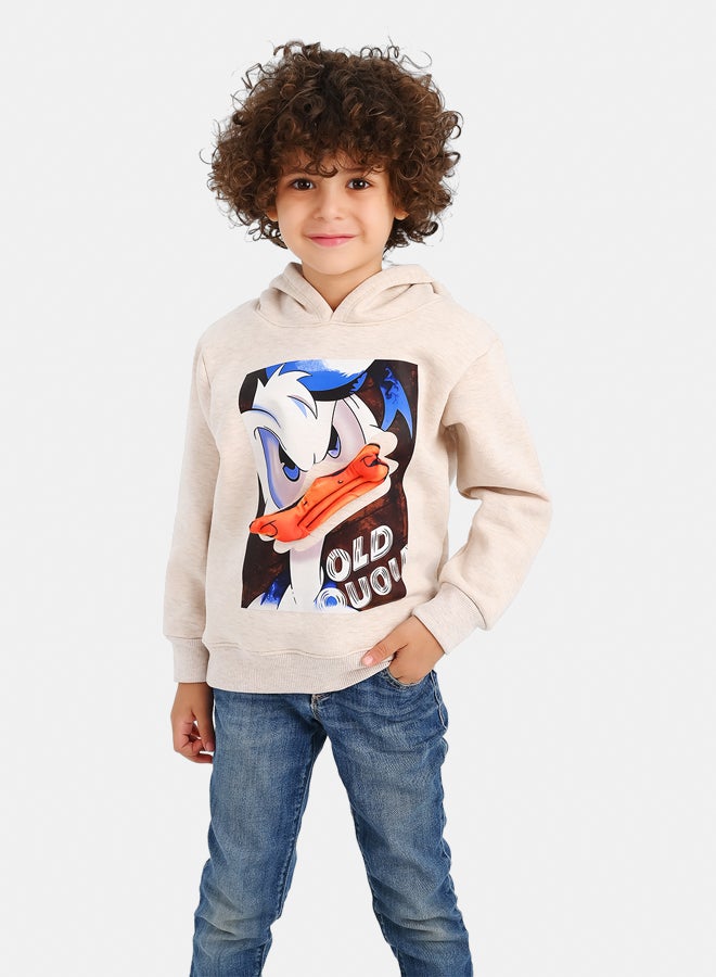 جوكي هودي شتوي أولادي مبطن فليس Donald بطبعة