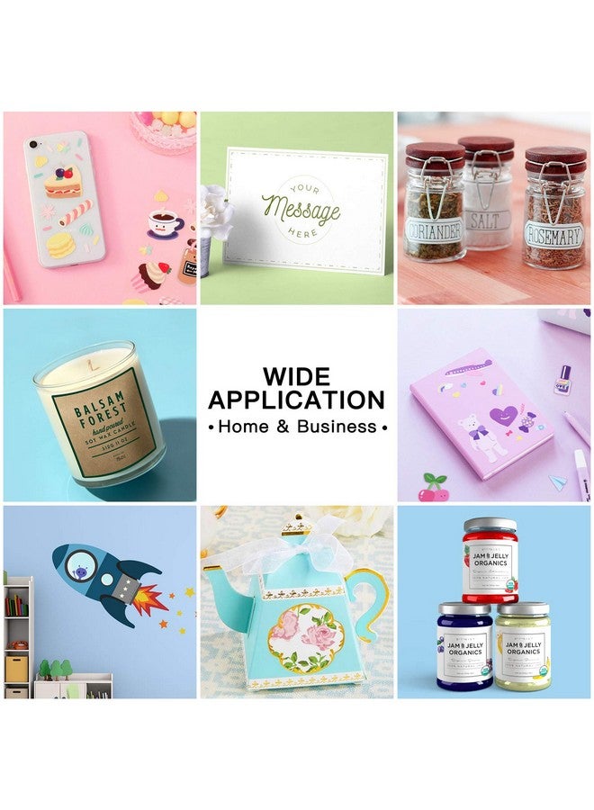 HTVRONT Printable Vinyl For Inkjet Printer & Laser Printer 40 Pcs Glossy White Inkjet Printable Vinyl Sticker Paper 8.5"X11" - Image 3