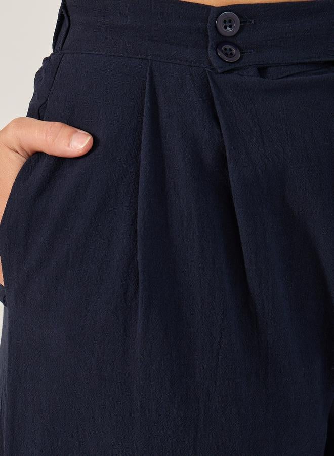 Styli Mid Rise Wide Leg Pleated Pants  - Image 3