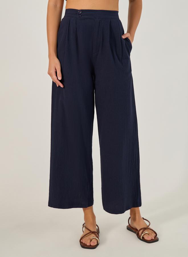 Styli Mid Rise Wide Leg Pleated Pants  - Image 2