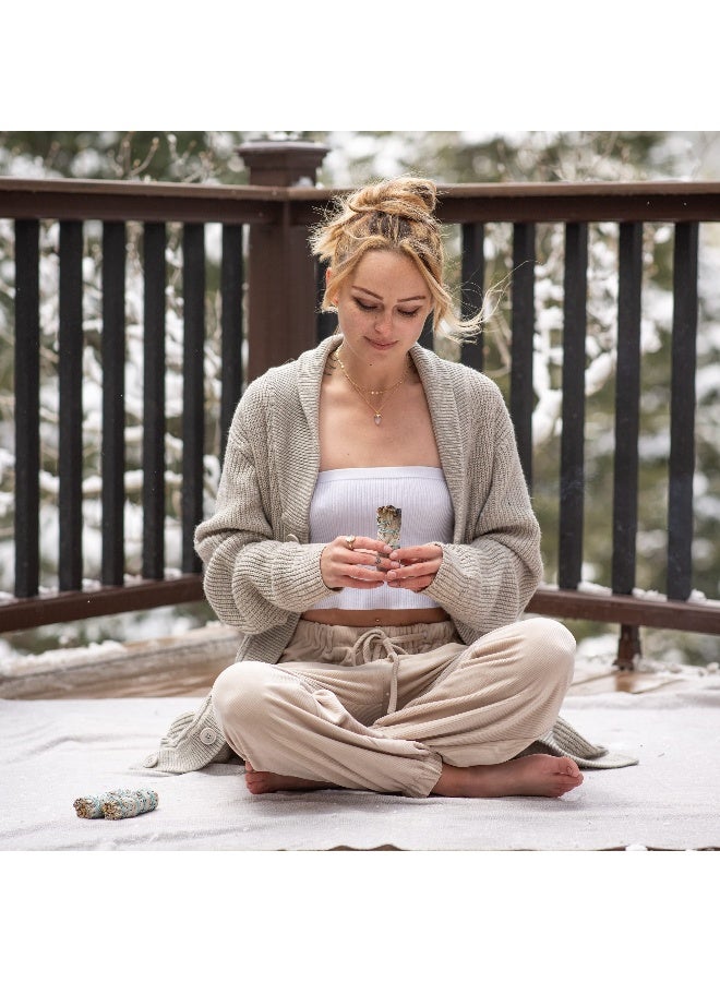 JL Local Origins Smudging Kit - 2 White Sage Smudge Stick + Abalone Shell Bowl | Sustainably Sourced Healing Incense for Home Cleansing, Protection, Meditation, Positive Energy - Image 3