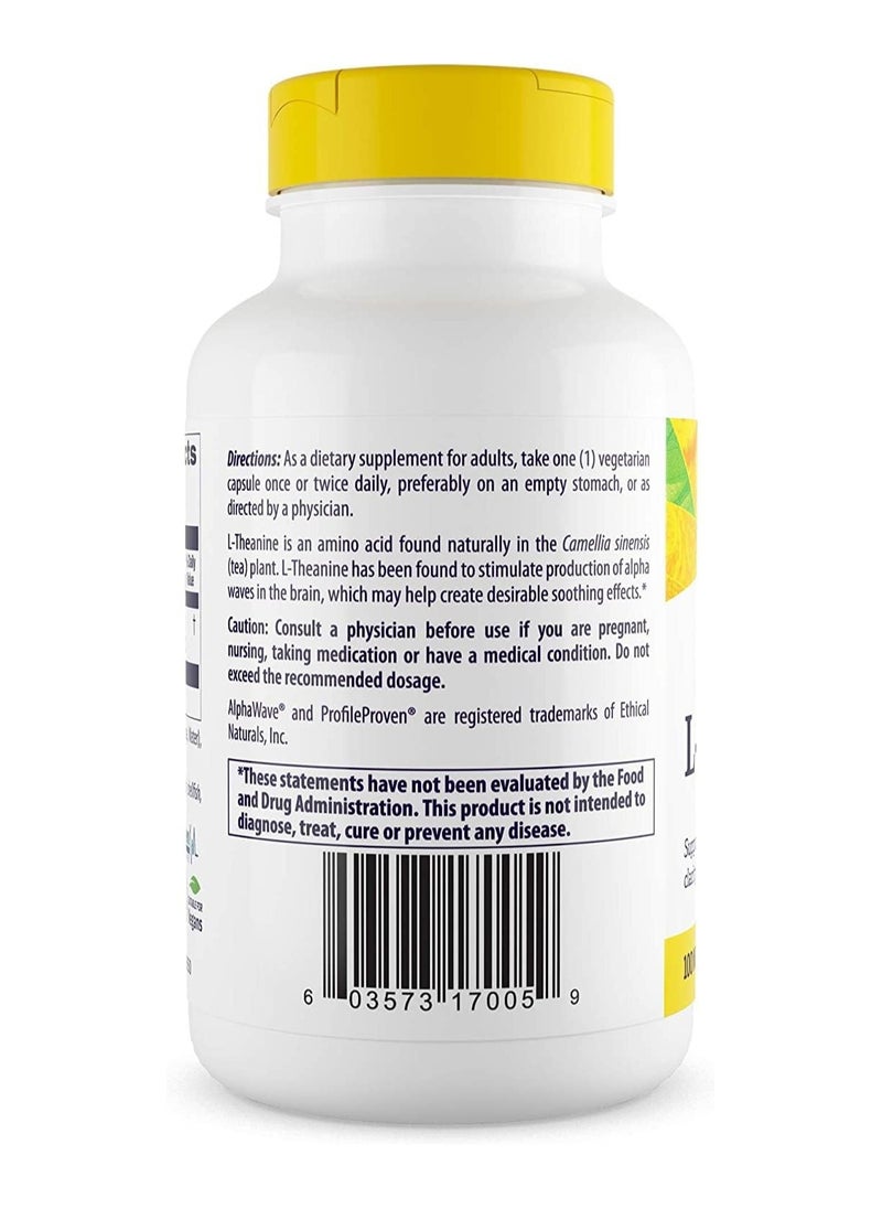 Healthy Origins L-Theanine (AlphaWave), 100 mg - Supports Healthy mental clarity and focus Supplement - 180 Veggie Capsules  - Image 3