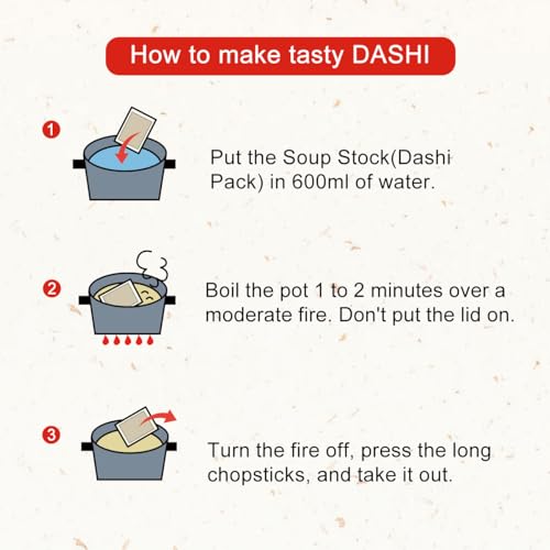 Orgnisulmte Dashi Stock (Dashi Packet, Dashi Broth), Umami dashi Soup Stock, All Natural Ingredients, No MSG, Additives Free, 100% Made in Japan 8g x 18 Packs 5.08 Oz - Image 2