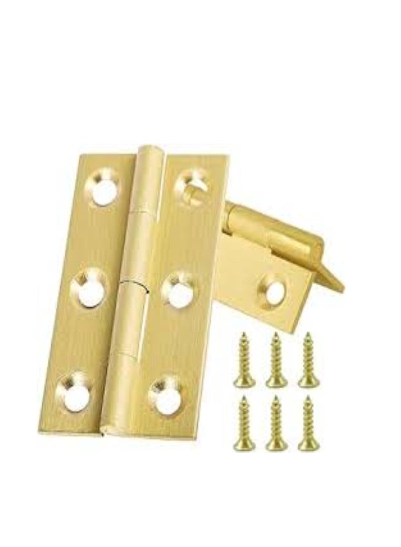 KNP KNP Brass 2mm Thick Hinges Pack of 2pcs 2" - Image 1