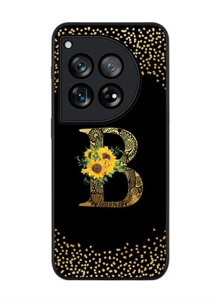 Rugged Black edge case for OnePlus 12R / OnePlus Ace 3 5G, Slim fit Soft Cover - Custom Monogram Initial Letter Floral Pattern Alphabet - B ( Black) - pzsku/Z35AB78CF095E8CC5343EZ/45/_/1717658389/aa74afac-54d2-4b07-a561-5ff8c173b08b