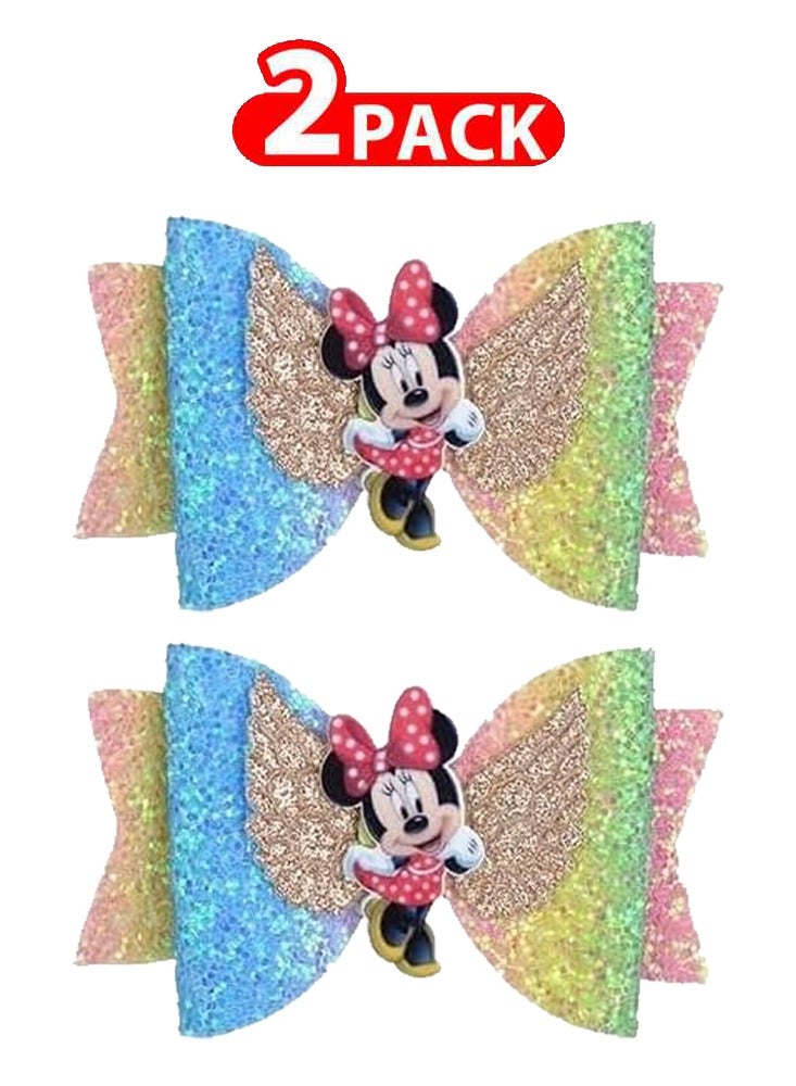 MARGOUN 2 Pcs of Minnie Mouse hair clips - Image 1