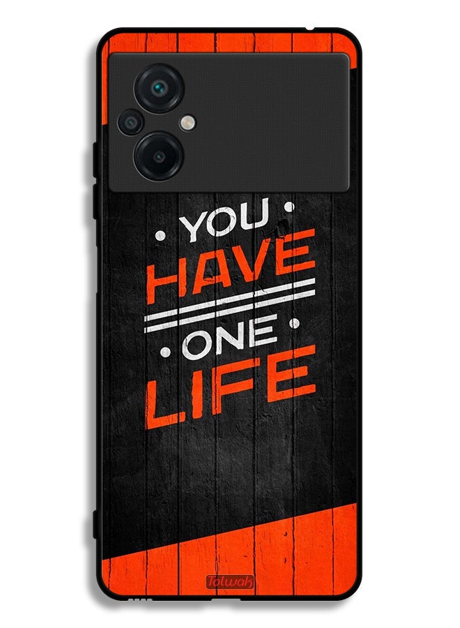 Tolwak Xiaomi Poco M5 4G Protective Case Cover You Have One Life - Image 2