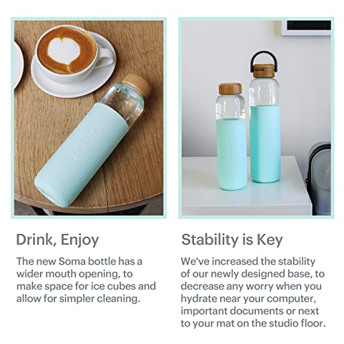 Soma Full Circle V.2 17 oz. Glass Water Bottle - Mint - DTC - Image 5