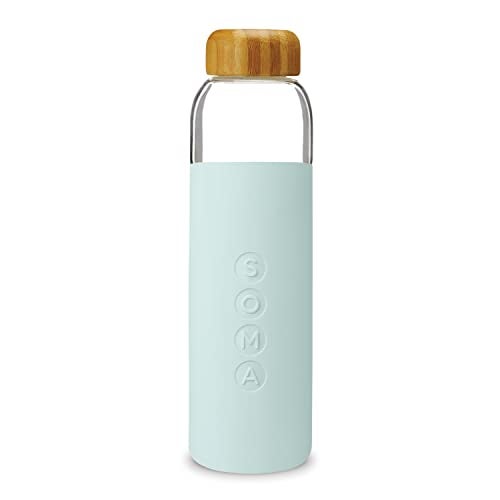 Soma Full Circle V.2 17 oz. Glass Water Bottle - Mint - DTC - Image 1