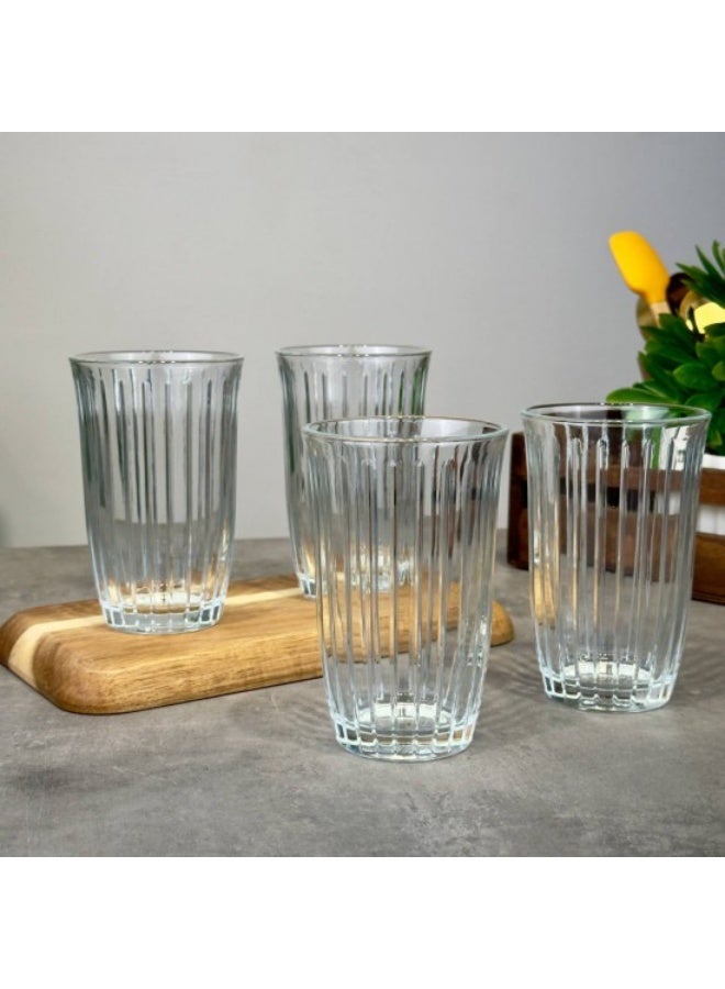 Paşabahçe Pasabahce Joy Tumbler 365cc – 4-Piece Large Drinking Glass Set GB - Image 1