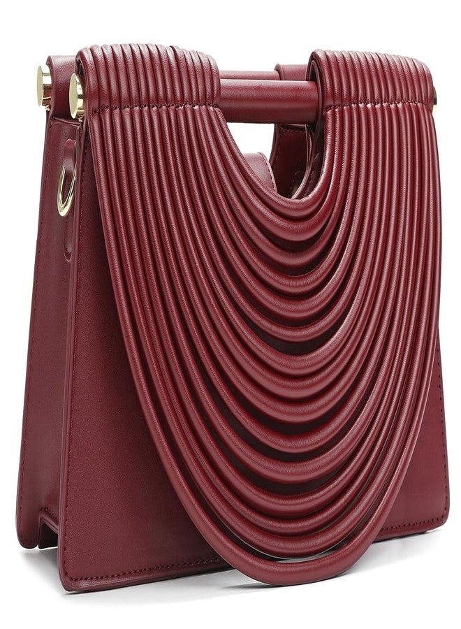 Niction Slouchy PU Leather Woven Cloud Semicircles Bags Women Crossbody Purse Underarm Shoulder Hobo Bag Top Handle Tote Handbag 2025 - Image 1