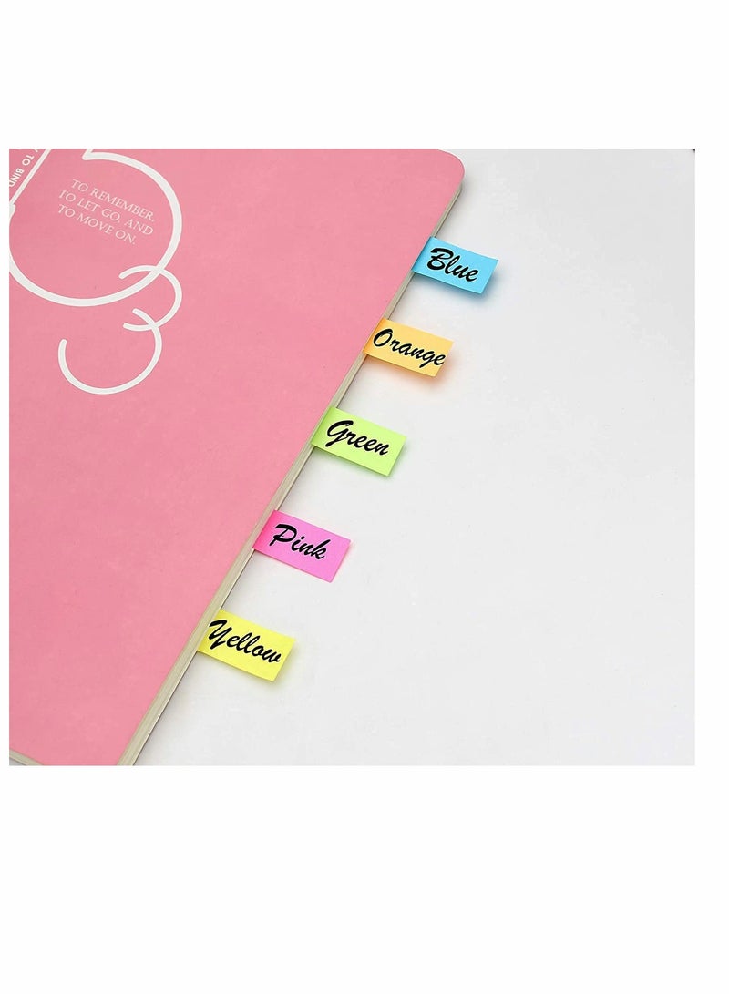 Sticky Notes, Pocket Size Spiral Sticky Note Pad, Assorted Primary Colors, Paper Sticky Note Set with Spiral Binding (125 sticky notes + 125 color strips) - Image 2