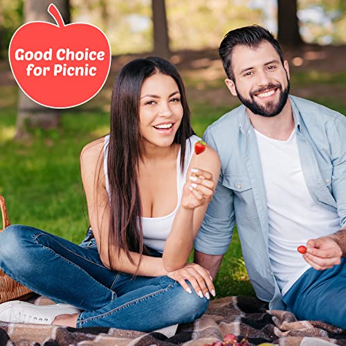 Romooa 300 Counts Toothpicks for Appetizers Bamboo Cocktail Picks Heart Shaped Food Picks Red Pink White Cocktail Skewers 4.7 Inch Long Fruit Barbecue Skewers for Home Restaurant Buffet Party - Image 5