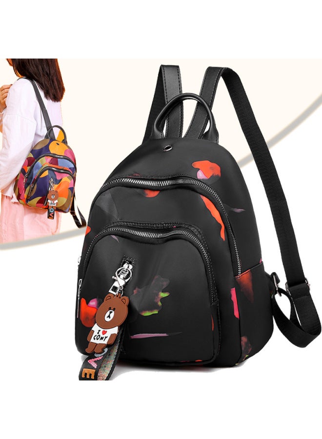 Backpack Women's 2020 Fashionable Korean Style Women's Bag OxFord Cloth Travel Small Backpack Fashion Casual All-match Schoolbag-Color:Camouflage  - Image 2