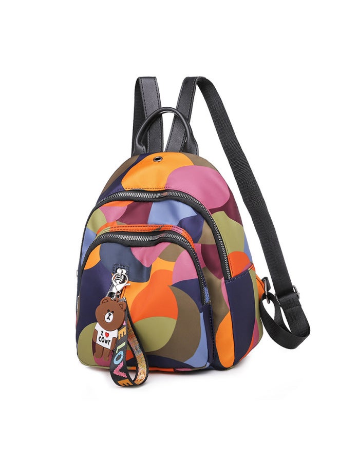 Backpack Women's 2020 Fashionable Korean Style Women's Bag OxFord Cloth Travel Small Backpack Fashion Casual All-match Schoolbag-Color:Camouflage  - Image 1
