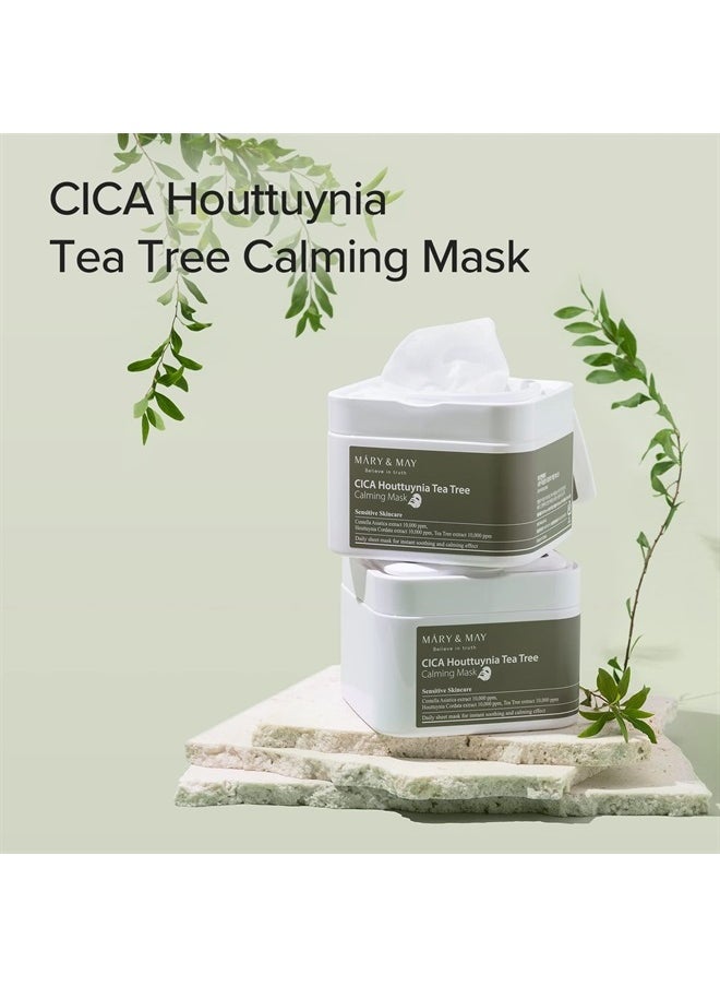 MARY & MAY CICA Houttuynia Tea Tree Calming Mask 400g  - Image 3