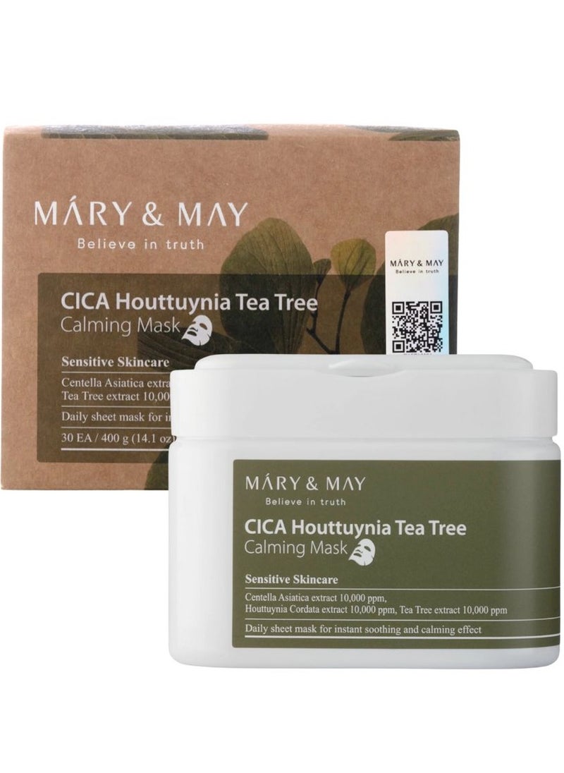 MARY & MAY CICA Houttuynia Tea Tree Calming Mask 400g  - Image 1