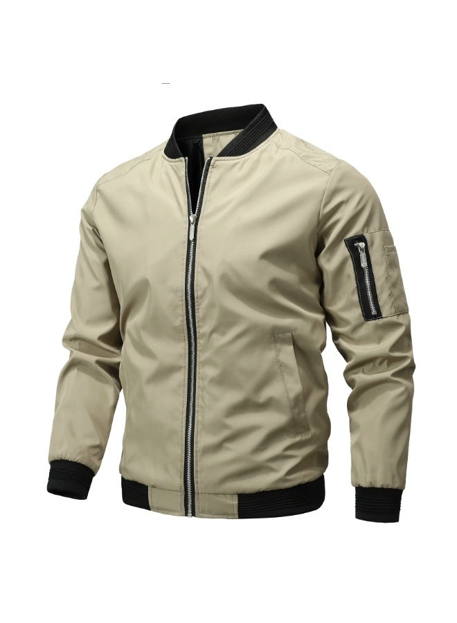 general JEShifangjiusu Men's Jacket Insulated Fall Winter jacket Casual Warm Padded Coats Zip Up Windproof Quilted Bomber Jackets - Image 1